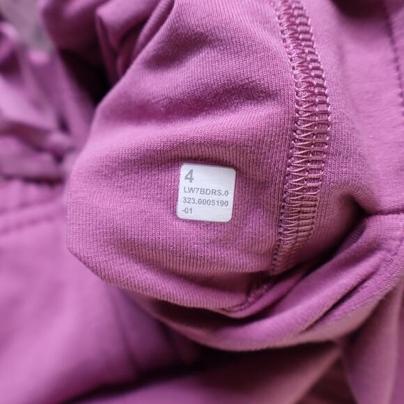 LULULEMON Inner Glow High-Rise Short 3" Velvet Dust Sweatshorts Women's 4 - Picture 8 of 8